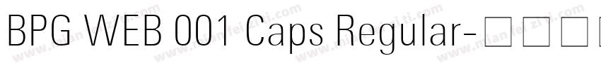 BPG WEB 001 Caps Regular字体转换